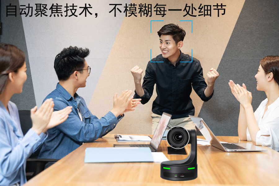 这款摄像机会自动取景，人多人少都能拍得正好